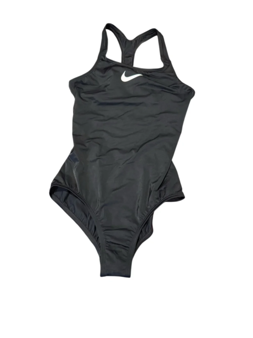 Girls Nike One Piece Swimsuit Black White Size L